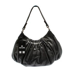 Kenneth Cole New York Black Leather Shoulder Bag Purse Handbag